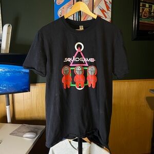 Men’s Squid Game Red Gaurds Graphic Short Sleeve Tshirt